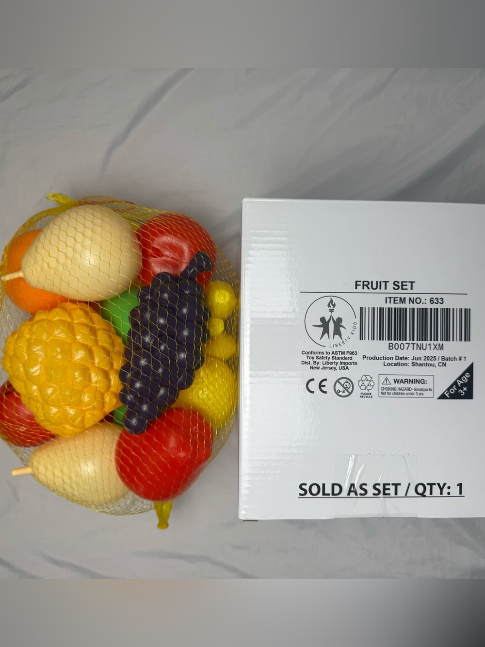 Artificial Fruit Set Decorative Fake Fruit Display Kitchen Decor Play Food NEW